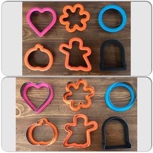 6 COMFORT GRIP 4 in STAINLESS STEELE COOKIE CUTTERS